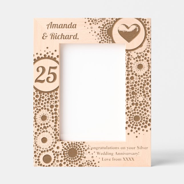 Marcos Grabados Jubileo de plata personalizado (Anverso)