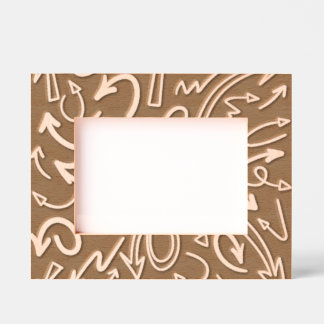 Marcos Grabados Just Arrows Etched Wooden Frame Engraved Frames