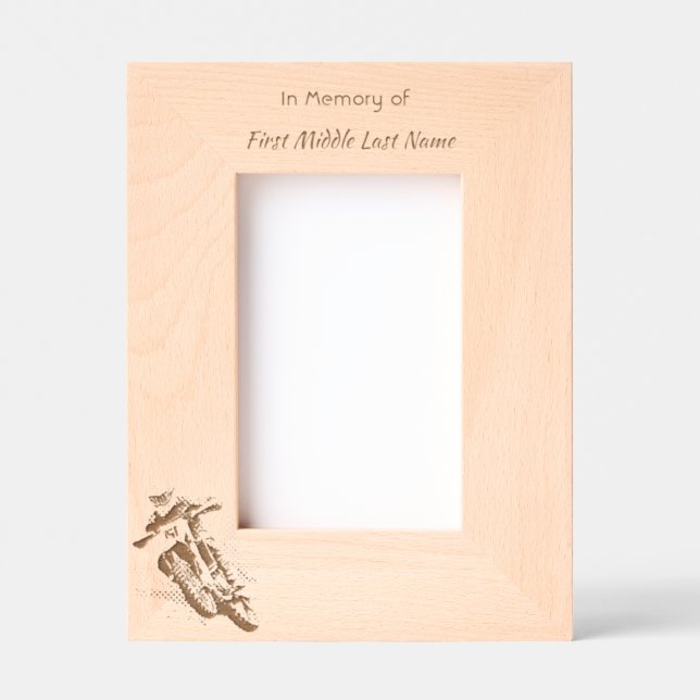 Marcos Grabados Keepsake Memorial Motocross Motorcycle Racing (Anverso)