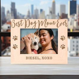 Marcos Grabados La mejor madre del perro personalizada