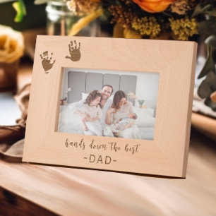Marcos Grabados Las huellas de los personalizados mejor papá