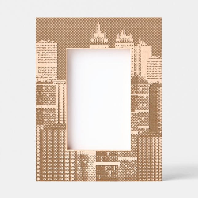Marcos Grabados Láser de diseño de Cityscape (Anverso)