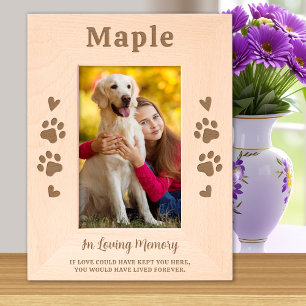 Marcos Grabados Láser de imágenes de madera personalizada Dog Masc