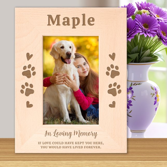 Marcos Grabados Láser de imágenes de madera personalizada Dog Masc (Subido por el creador)