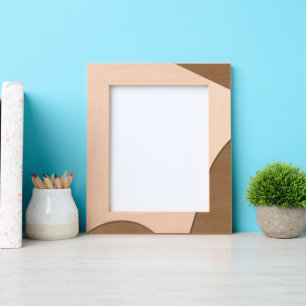 Marcos Grabados Láser de madera Minimalista de sombra y luz modern