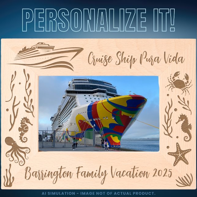 Marcos Grabados Láser de Personalizable de vacaciones de crucero f (Subido por el creador)