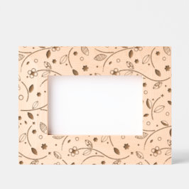 Marcos Grabados Leafy Floral Design Etched Frames