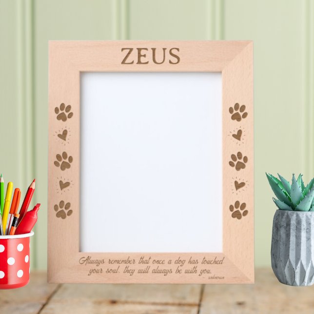 Marcos Grabados Los perros han tocado tu alma 8x10 Mascota (Subido por el creador)