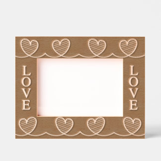 Marcos Grabados Love Connect Etched Wooden Frame Engraved Frames