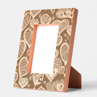 Marcos Grabados Love Hearts Photo Display for Couples