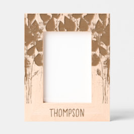 Marcos Grabados Madera personalizada de diseño forestal