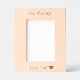 Marcos Grabados Madera personalizada para el Día de San Valentín