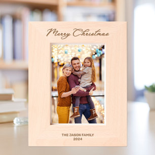 Marcos Grabados Magnífica tipografía elegante navideña de 5*7