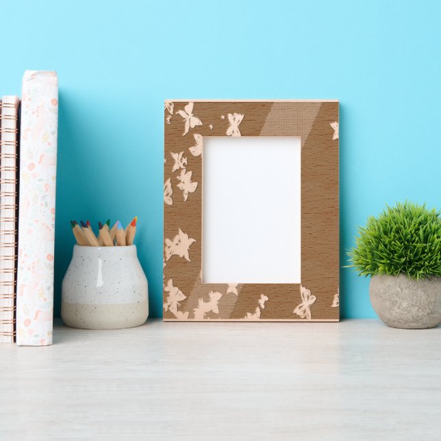 Marcos Grabados Mariposas blancas (Anverso)