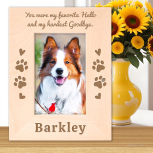 Marcos Grabados Mascota Dog Memorial Favorito Hola Personalizado F