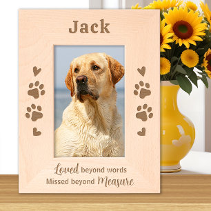 Marcos Grabados Mascota Memorial Perro Cat Paw Impresiones Persona