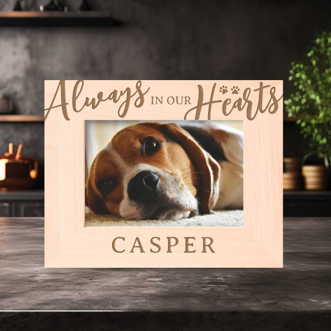 Marcos Grabados Mascota memorial siempre en nuestros corazones (Subido por el creador)