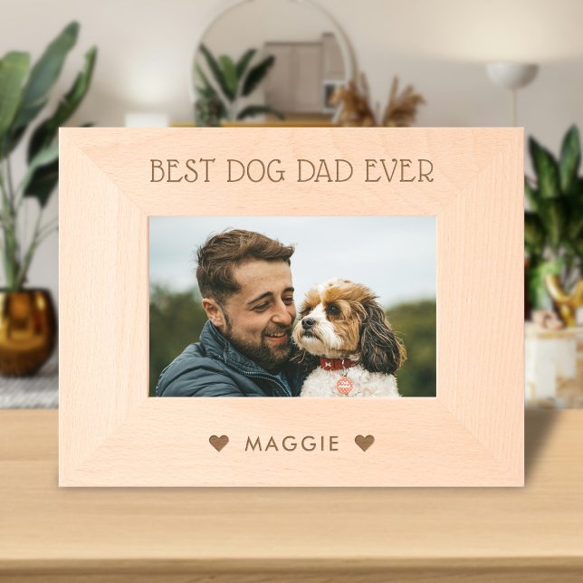 Marcos Grabados Mejor Papá Perro / Mamá Nunca, Nombre Mascota Foto (Subido por el creador)