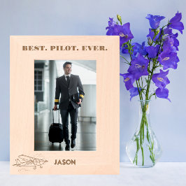 Marcos Grabados Mejor piloto de nubes de avión, Personalizado de a