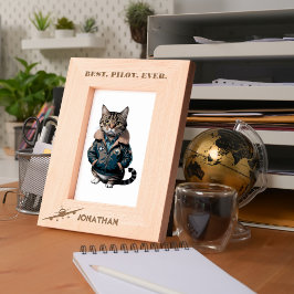 Marcos Grabados Mejor Piloto Y Avión, Simple Personalizado