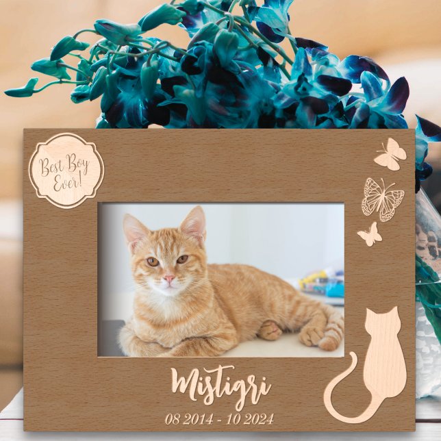 Marcos Grabados Memorial de amor de gato (Subido por el creador)