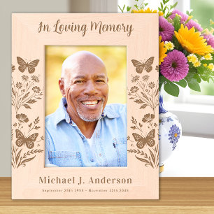 Marcos Grabados Memorial de la imagen de la madera floral de la me