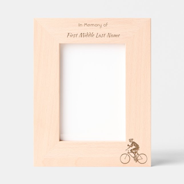 Marcos Grabados Memorial Keepsake Biking Cycling Bike  (Anverso)