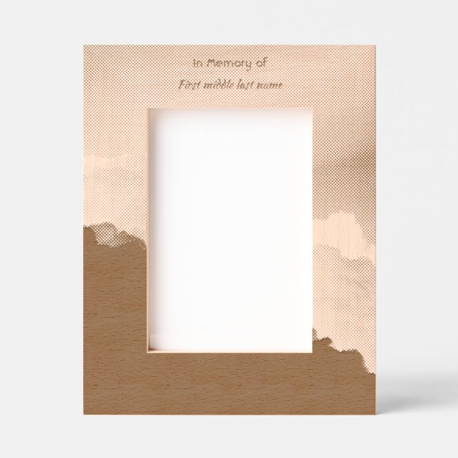 Marcos Grabados Memorial Keepsake Clouds Sky Heavenly (Anverso)