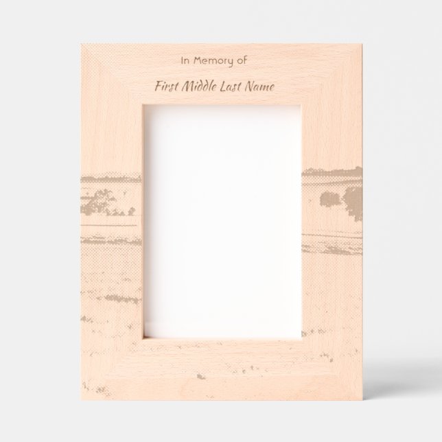 Marcos Grabados Memorial keepsake Farm Crop Prairie (Anverso)