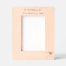 Memorial Keepsake Personalizado Photo Dragonfly