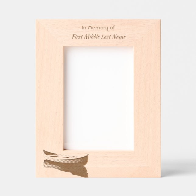 Marcos Grabados Memorial Wilderness Lake Canoe (Anverso)