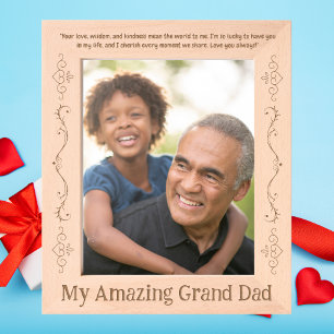 Marcos Grabados Mi asombroso mensaje de Gran Papá: Regalo del Día 