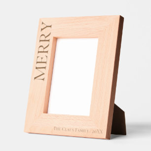 Marcos Grabados Minimalista moderno, Navidad láser