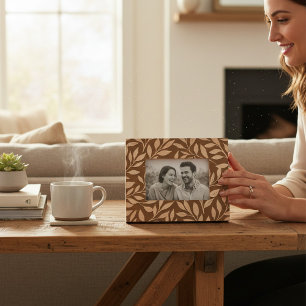 Marcos Grabados Moda moderna con hojas de flores elegantes