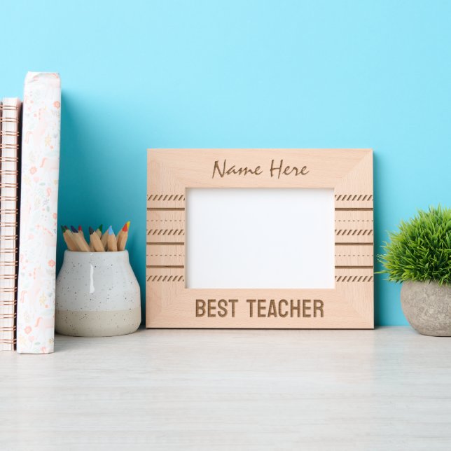 Marcos Grabados Moderna línea de arte, mejor profesor (Anverso)