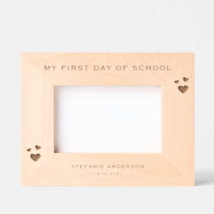 Marcos Grabados Moderno Minimalista Mi Primer Día En La Escuela