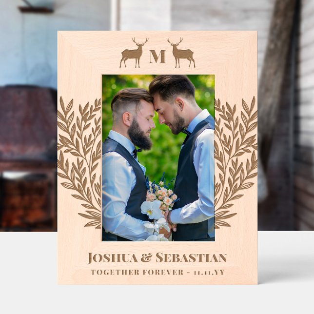 Marcos Grabados Monograma de maridos de burros verde LGBT (Subido por el creador)