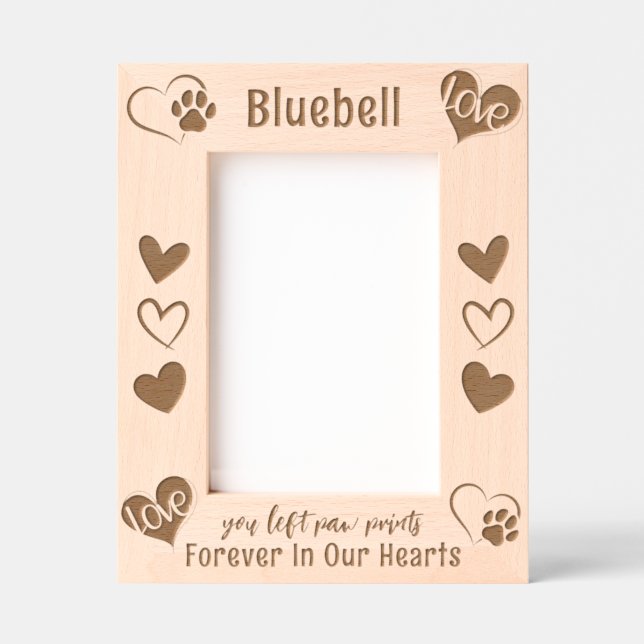 Marcos Grabados Monumento a Mascotas Perros Por Siempre En Nuestro (Anverso)