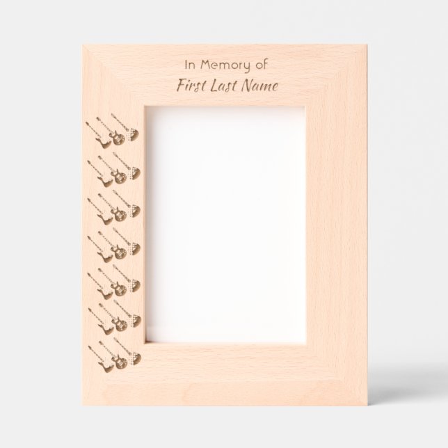 Marcos Grabados Música de guitarra conmemorativa Keepsake (Anverso)