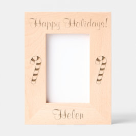 Marcos Grabados Navidades Candy Canes Vacaciones Láser