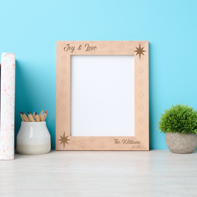 Marcos Grabados Navidades de prosperidad retrato Star-Text 8x10 (Anverso)