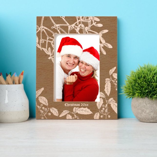 Marcos Grabados Navidades Holly y Mistletoe Borde de Arte Botánico (Subido por el creador)