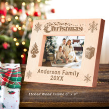 Navidades Personalizado Nombre de familia Árbol Co