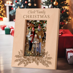 Marcos Grabados Navidades personalizados Pine Floral