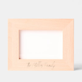 Marcos Grabados NOMBRE DE FAMILIA DE Madera Etched Keepsake