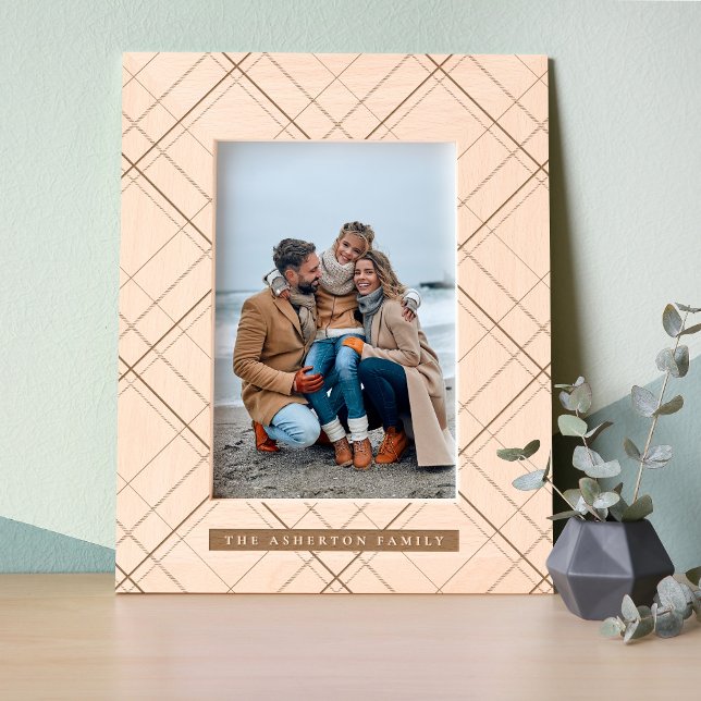 Marcos Grabados Nombre de familia simple de patrón de platillos (Subido por el creador)