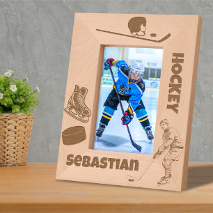 Marcos Grabados Nombre personalizado de hockey sobre hielo