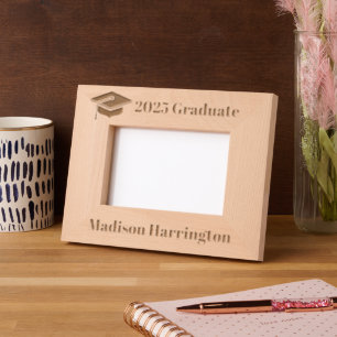 Marcos Grabados Nombre personalizado y graduación de año