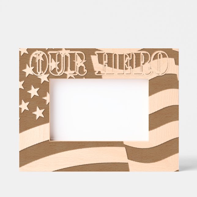 Marcos Grabados Nuestra bandera norteamericana (Anverso)