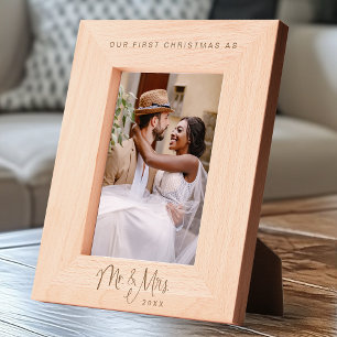 Marcos Grabados Nuestra Primera Navidad Como Sra. Boda Personaliza